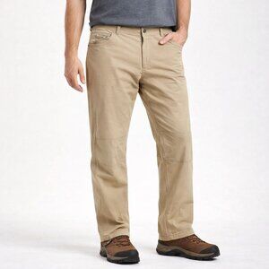 Kuhl Radikl Klassik Pants Mens 38x32 Khaki Hiking Outdoor Stretch Nylon Cotton